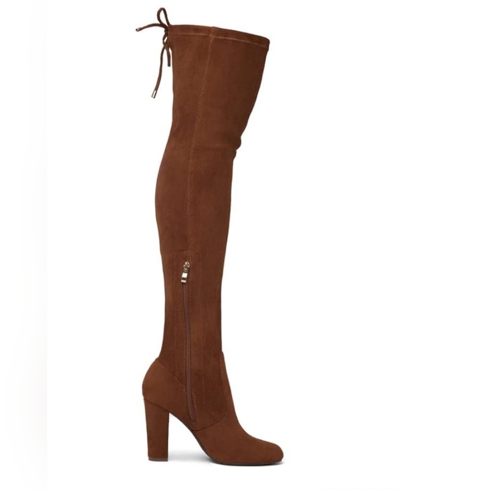 Hot Kiss Brown Over-the-Knee Boots - Picture 4 of 15
